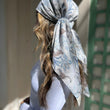 Load image into Gallery viewer, Slate Grey Tiger Square Head Scarf