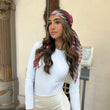 Load image into Gallery viewer, Fall Missoni Inspired Square Head Scarf