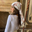 Load image into Gallery viewer, White Fall Sailors Chain Head Scarf
