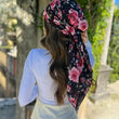 Load image into Gallery viewer, Rose Thorn Garden Square Head Scarf