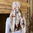 Load image into Gallery viewer, White Fall Sailors Chain Head Scarf