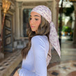 Load image into Gallery viewer, Violet Grey Leopard Head Scarf