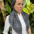 Load image into Gallery viewer, CLASSIC PRETIED Winter Houndstooth Head Scarf (WITH VELVET GRIP)