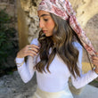 Load image into Gallery viewer, Vintage Rose Head Scarf
