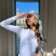 Load image into Gallery viewer, Slate Grey Tiger Square Head Scarf