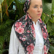 Load image into Gallery viewer, CLASSIC PRETIED Rose Thorn Garden Head Scarf (WITH VELVET GRIP)