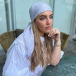 Load image into Gallery viewer, Taupe Leaves Square Head Scarf