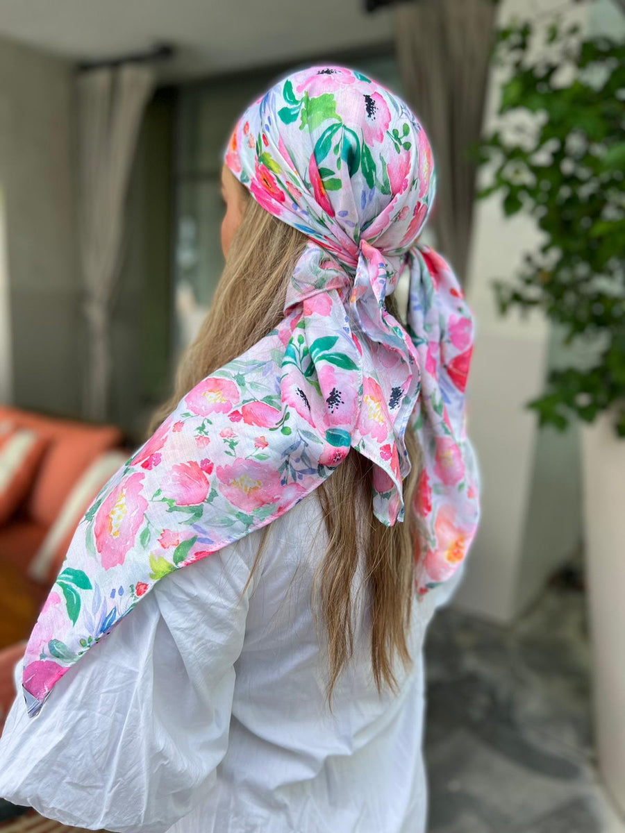 Floral Head Scarf