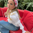Load image into Gallery viewer, Red Cherry Floral Bandana