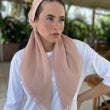 Load image into Gallery viewer, CLASSIC PRETIED Scalloped Nude (with Velvet Grip)