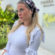 Load image into Gallery viewer, Gorgeous Ivory Floral Bandana