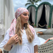 Load image into Gallery viewer, Pink Leopard Square Head Scarf