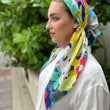Load image into Gallery viewer, SB CLASSIC PRETIED Fun Floral Head Scarf (WITH VELVET GRIP)