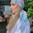 Load image into Gallery viewer, Abstract Tiger Square Head Scarf