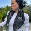 Load image into Gallery viewer, CLASSIC PRETIED Black Mockingbird Floral (WITH VELVET GRIP)