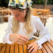 Load image into Gallery viewer, Lemon Print Bandana