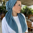 Load image into Gallery viewer, CLASSIC PRETIED Scalloped Ocean Blue (with Velvet Grip)
