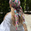 Load image into Gallery viewer, Vintage Floral Square Head Scarf