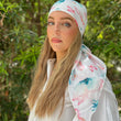 Load image into Gallery viewer, Watercolor Butterfly Square Head Scarf