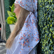 Load image into Gallery viewer, Floral Butterfly Square Head Scarf