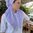 Load image into Gallery viewer, CLASSIC PRETIED Scalloped Lilac (with Velvet Grip)