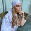 Load image into Gallery viewer, Taupe Leaves Square Head Scarf