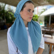 Load image into Gallery viewer, CLASSIC PRETIED Scalloped Sky Blue (with Velvet Grip)