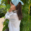 Load image into Gallery viewer, Blue Missoni Inspired Bandana