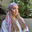 Load image into Gallery viewer, Pink Liberty Square Head Scarf