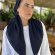Load image into Gallery viewer, CLASSIC PRETIED Scalloped Navy (with Velvet Grip)
