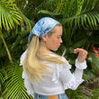 Load image into Gallery viewer, Blue Blossom Bandana