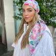 Load image into Gallery viewer, Flower Garden Square Head Scarf