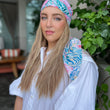 Load image into Gallery viewer, Abstract Tiger Square Head Scarf