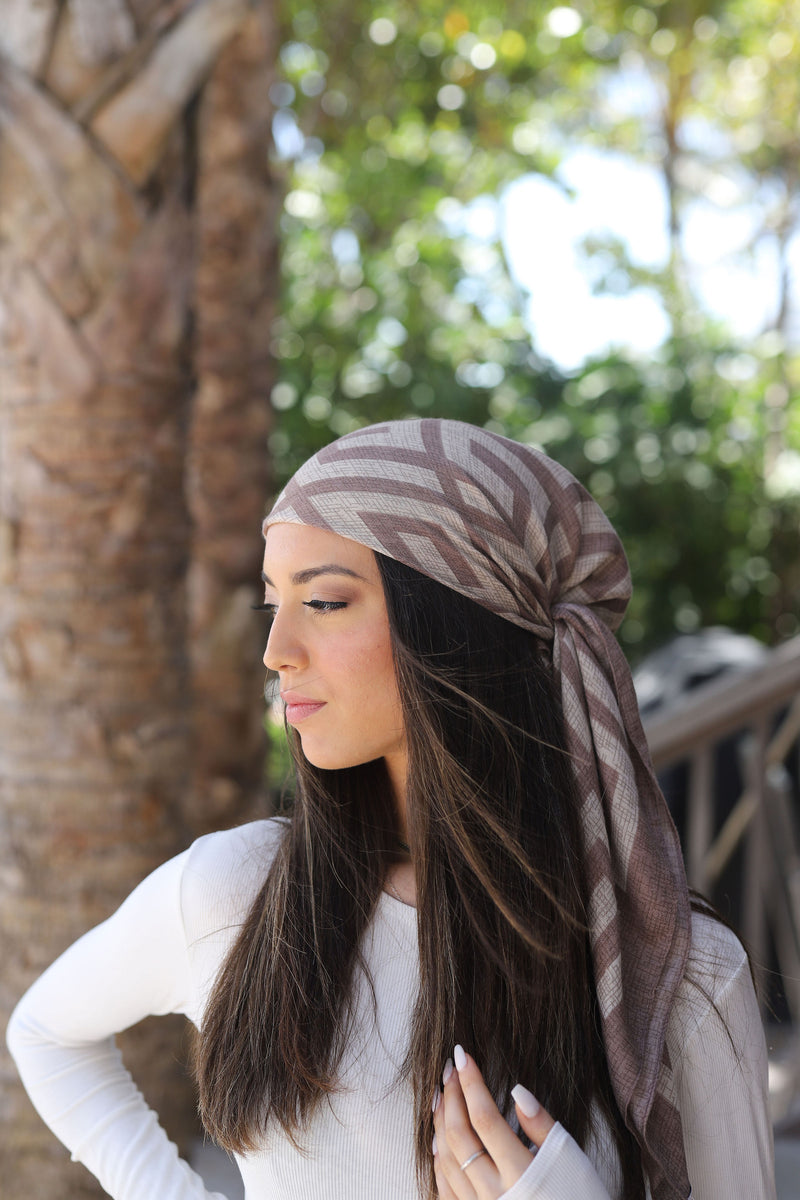 Designer Graphics Mocha Head Scarf – Scarf Bar