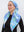CLASSIC PRETIED Europe Blues Head Scarf (WITH VELVET GRIP)