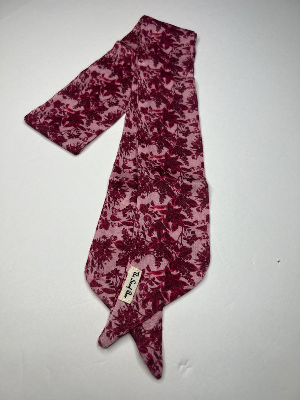 WRAP SCARF Burgundy Floral