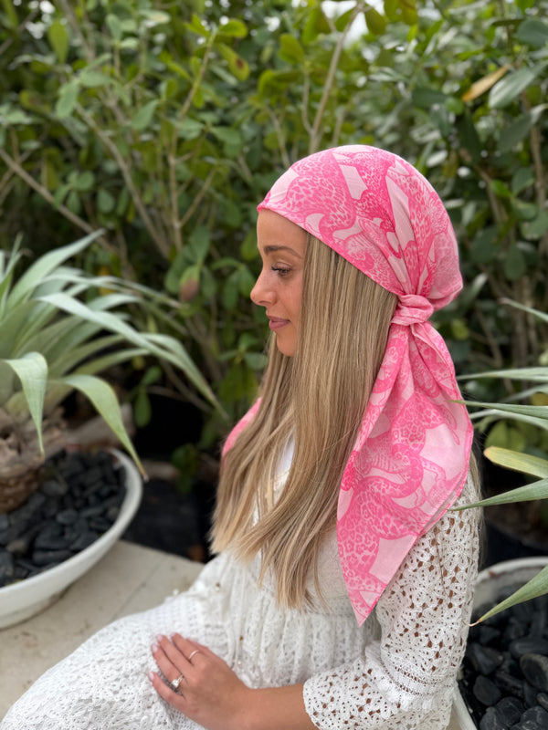 Pink Panther Square Head Scarf