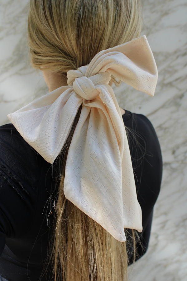 Pointelle Heart Wrap Scarf