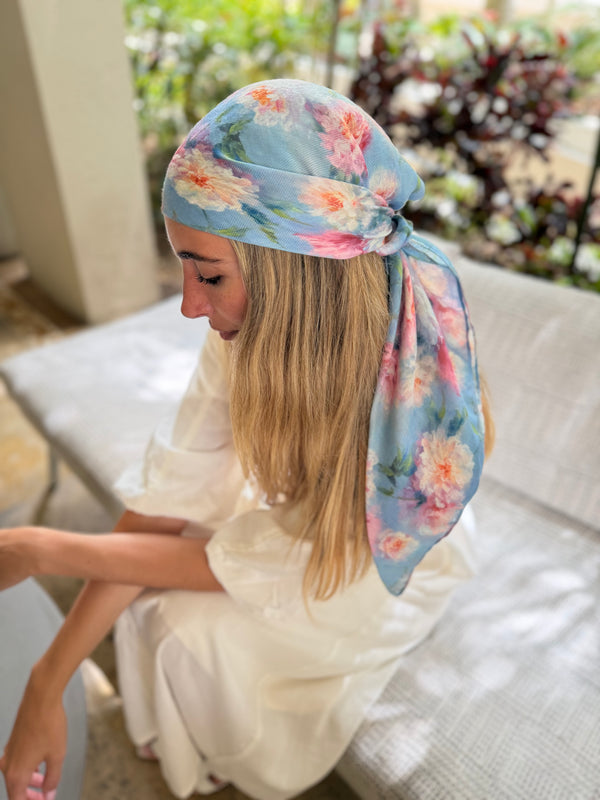 Painters Garden Square Head Scarf