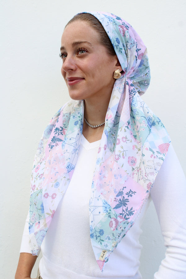 CLASSIC PRETIED Love Shack Fancy Head Scarf (WITH VELVET GRIP)