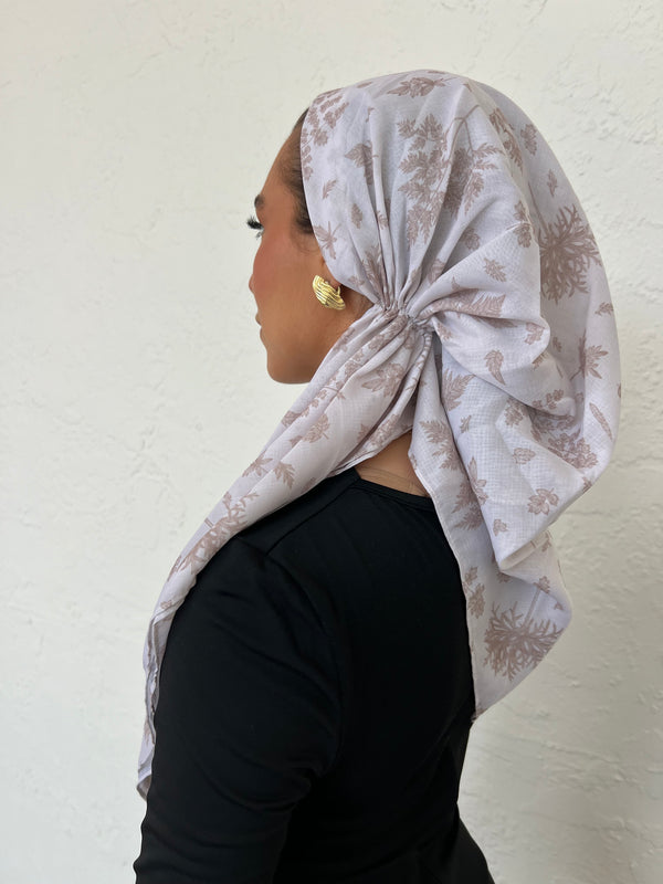 SB VERSATILE PRETIED Taupe Leaves (WITH VELVET GRIP)