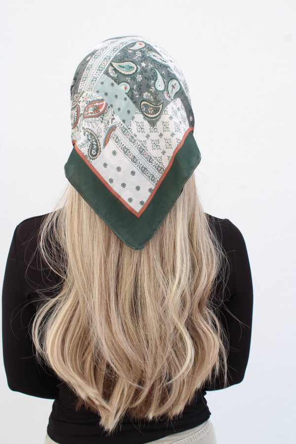 Emerald Patchwork Bandana