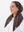 SHORT PRETIED Paisley Chocolate Head Scarf