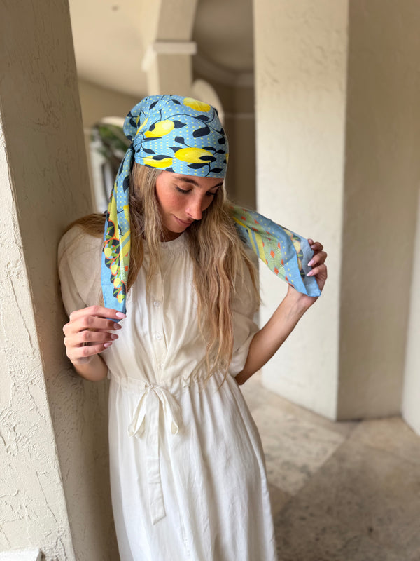 Limoncello Square Head Scarf