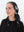 Black Floral Embroidery Square Head Scarf