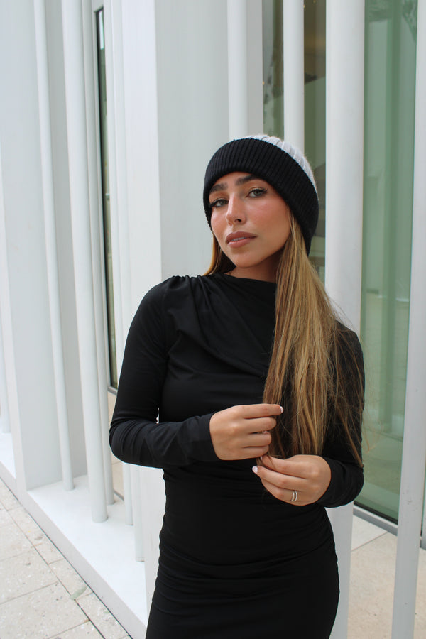 Monochrome Cuffed Beanie