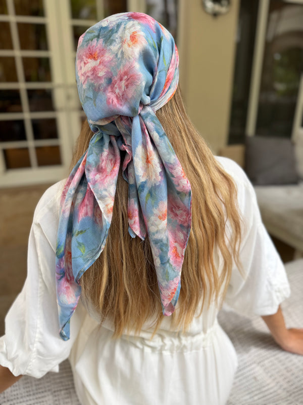 Painters Garden Square Head Scarf