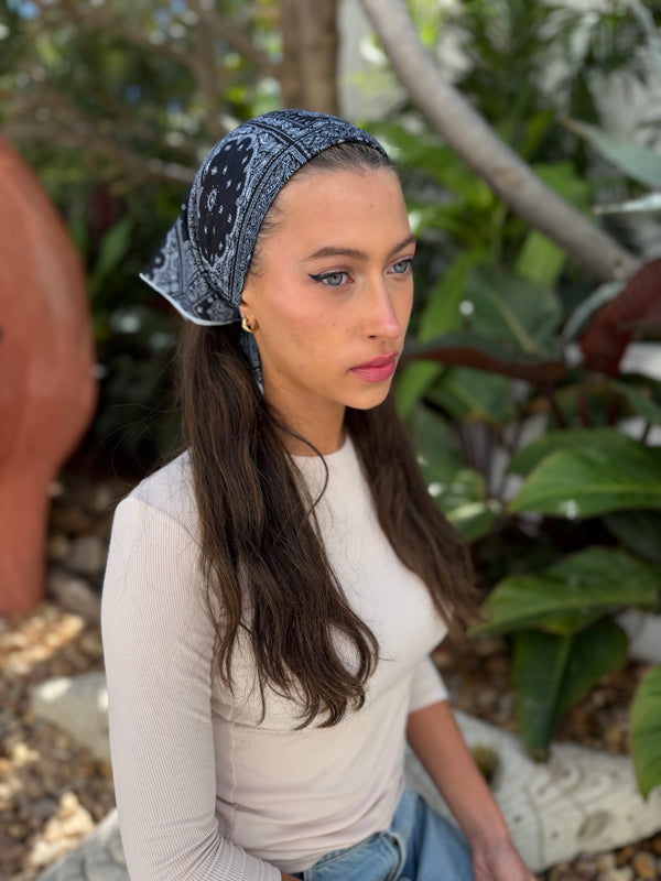 Paisley Grid Bandana