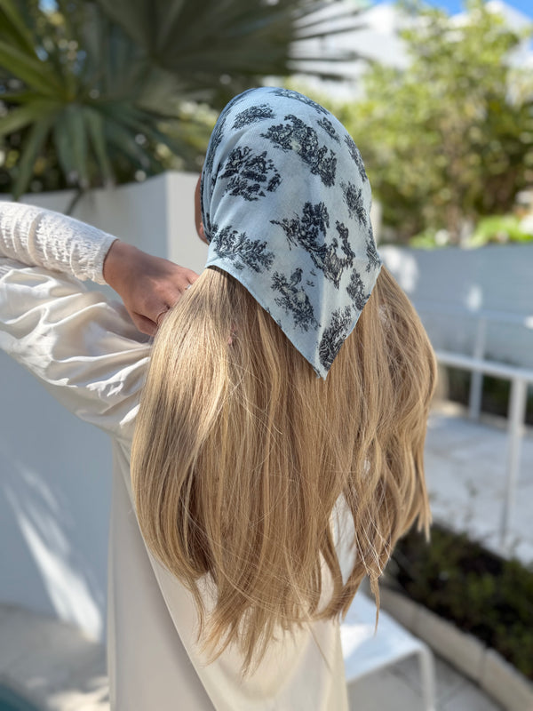 Blue Chateau Toile Bandana