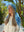 Sky Blue Floral Collection Square Head Scarf